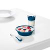 imageOXO Tot Plastic Fork and Spoon Set  Opal and DuskNavy