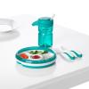 imageOXO Tot Plastic Fork and Spoon Set  Opal and DuskTeal