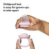 imageOXO Tot Silicone SelfFeeder 2 Pack  Opal and BlossomOpalBlossom