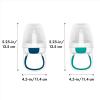 imageOXO Tot Silicone SelfFeeder 2 Pack  Opal and BlossomTealNavy