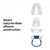 imageOXO Tot Silicone SelfFeeder 2 Pack  Opal and BlossomTealNavy