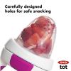 imageOXO Tot Silicone SelfFeeder 2 Pack  Opal and BlossomTealPink