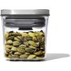 imageOXO Steel POP Container Big Short Sqaure  28 Qt for Cereal Grains and More Grey02 QT02 L