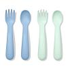 imageOXO Tot Plastic Fork and Spoon Set  Opal and DuskOpalDusk
