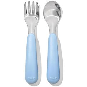 imageOXO Tot Fork and Spoon Set  BlossomDusk