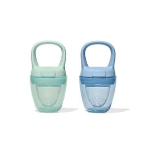 imageOXO Tot Silicone SelfFeeder 2 Pack  Opal and BlossomOpalDusk