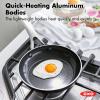 imageOXO Good Grips 12quot Frying Pan Skillet 3Layered German Engineered Nonstick Coating Stainless Steel Handle with Nonslip Silicone BlackBlack