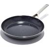 imageOXO Good Grips 12quot Frying Pan Skillet 3Layered German Engineered Nonstick Coating Stainless Steel Handle with Nonslip Silicone BlackBlack