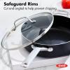 imageOXO Good Grips 12quot Frying Pan Skillet 3Layered German Engineered Nonstick Coating Stainless Steel Handle with Nonslip Silicone BlackBlack