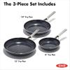 imageOXO Good Grips 12quot Frying Pan Skillet 3Layered German Engineered Nonstick Coating Stainless Steel Handle with Nonslip Silicone BlackBlack