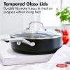 imageOXO Good Grips 12quot Frying Pan Skillet 3Layered German Engineered Nonstick Coating Stainless Steel Handle with Nonslip Silicone BlackBlack