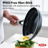 imageOXO Good Grips 12quot Frying Pan Skillet 3Layered German Engineered Nonstick Coating Stainless Steel Handle with Nonslip Silicone BlackBlack