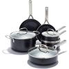 imageOXO Good Grips 12quot Frying Pan Skillet 3Layered German Engineered Nonstick Coating Stainless Steel Handle with Nonslip Silicone BlackBlack