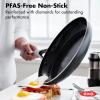 imageOXO Good Grips 12quot Frying Pan Skillet 3Layered German Engineered Nonstick Coating Stainless Steel Handle with Nonslip Silicone BlackBlack