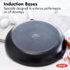 imageOXO Good Grips 12quot Frying Pan Skillet 3Layered German Engineered Nonstick Coating Stainless Steel Handle with Nonslip Silicone BlackBlack