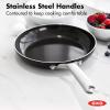 imageOXO Good Grips 12quot Frying Pan Skillet 3Layered German Engineered Nonstick Coating Stainless Steel Handle with Nonslip Silicone BlackBlack