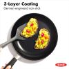 imageOXO Good Grips 12quot Frying Pan Skillet 3Layered German Engineered Nonstick Coating Stainless Steel Handle with Nonslip Silicone BlackBlack