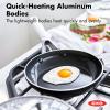 imageOXO Good Grips 12quot Frying Pan Skillet 3Layered German Engineered Nonstick Coating Stainless Steel Handle with Nonslip Silicone BlackBlack