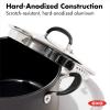 imageOXO Good Grips 1QT and 2QT Saucepan Pot Set with Lids 3Layered German Engineered Nonstick Coating Stainless Steel Handles with Nonslip Silicone Black6 Quarts