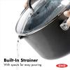 imageOXO Good Grips 1QT and 2QT Saucepan Pot Set with Lids 3Layered German Engineered Nonstick Coating Stainless Steel Handles with Nonslip Silicone Black6 Quarts