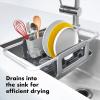 imageOXO Good Grips Extendable OverTheSink Aluminum Drying Dish Rack