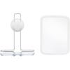 imageOXO Good Grips Fogless Shower Mirror Chrome 68quot Length x 25quot Width x 10quot HeightWhite