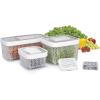 imageOXO Good Grips GreenSaver Standing Crisper Drawer Insert 2 PackSuction Cup Crisper Drawer Insert