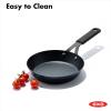 imageOXO Obsidian PreSeasoned Carbon Steel 12quot Frying Pan Skillet with Removable Silicone Handle Holder Induction Oven Safe BlackBlack