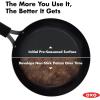 imageOXO Obsidian PreSeasoned Carbon Steel 12quot Frying Pan Skillet with Removable Silicone Handle Holder Induction Oven Safe BlackBlack
