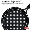 imageOXO Obsidian PreSeasoned Carbon Steel 15quot x 105quot Roasting Pan with Stainless Steel Roaster Rack Induction Black12 Outdoor Skillet with Handle