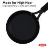imageOXO Obsidian PreSeasoned Carbon Steel 8quot Frying Pan Skillet with Removable Silicone Handle Holder Induction Oven Safe 18 Liters BlackBlack