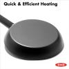 imageOXO Obsidian PreSeasoned Carbon Steel 8quot Frying Pan Skillet with Removable Silicone Handle Holder Induction Oven Safe 18 Liters BlackBlack
