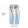 imageOXO Tot OnTheGo Fork and Spoon Set  BlossomDusk