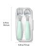 imageOXO Tot OnTheGo Fork and Spoon Set  BlossomOpal