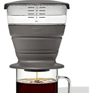 imageOXO Brew Single Serve PourOver Coffee Maker 12 ounces WhiteCollapsible PourOver