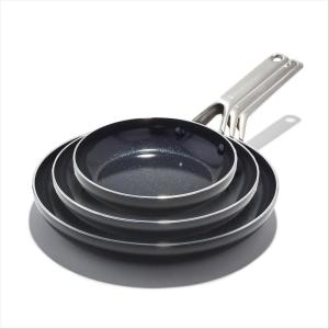 imageOXO Good Grips 12quot Frying Pan Skillet 3Layered German Engineered Nonstick Coating Stainless Steel Handle with Nonslip Silicone BlackBlack