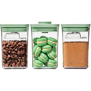imageOXO Good Grips 3Piece POP Container Set with Mini Scoops  Limited Edition PistachioLimited Edition 3Piece Set  Pistachio