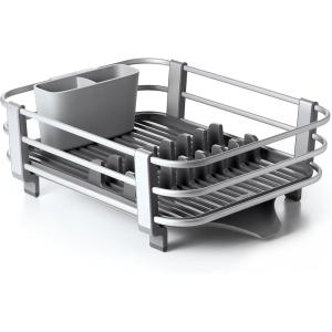 imageOXO Good Grips Aluminum Dish Rack GrayDish Rack