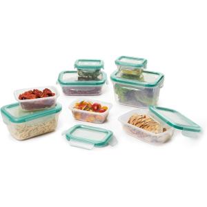 imageOXO Good Grips Smart Seal Leakproof Plastic Food Storage Container Set16 Piece