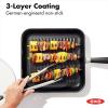 imageOXO Good Grips 1QT and 2QT Saucepan Pot Set with Lids 3Layered German Engineered Nonstick Coating Stainless Steel Handles with Nonslip Silicone Black11 Square Grill Pan