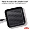 imageOXO Good Grips 1QT and 2QT Saucepan Pot Set with Lids 3Layered German Engineered Nonstick Coating Stainless Steel Handles with Nonslip Silicone Black11 Square Grill Pan