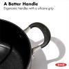 imageOXO Good Grips 3QT Chefs Pan with Lid and Helper Handle 3Layered German Engineered Nonstick Coating Stainless Steel Handle with Nonslip Silicone Black