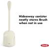 imageOXO Good Grips Compact Toilet Brush ampamp Canister  GrayBiscuit