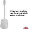 imageOXO Good Grips Compact Toilet Brush ampamp Canister  GrayGray