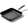 imageOXO Good Grips 1QT and 2QT Saucepan Pot Set with Lids 3Layered German Engineered Nonstick Coating Stainless Steel Handles with Nonslip Silicone Black11 Square Grill Pan