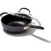 imageOXO Good Grips 3QT Chefs Pan with Lid and Helper Handle 3Layered German Engineered Nonstick Coating Stainless Steel Handle with Nonslip Silicone Black