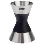 imageOXO SteeL Bottle Pourer Stainless Steel 4 OzSilver 1 Count Pack of 1Double Jigger