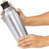 imageOXO SteeL Bottle Pourer Stainless Steel 4 OzSilver 1 Count Pack of 1Cocktail Shaker