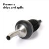 imageOXO SteeL Bottle Pourer Stainless Steel 4 OzSilver 1 Count Pack of 1Shot Pourer