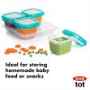 imageOXO Tot Baby Blocks Food Storage Containers Teal 6 ozTeal